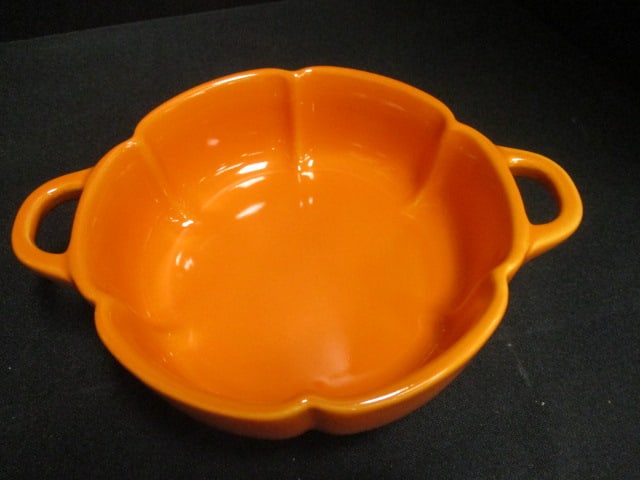 Crackle Glass Pumpkin (7") & Pumpkin Dutch Oven (6") - 3