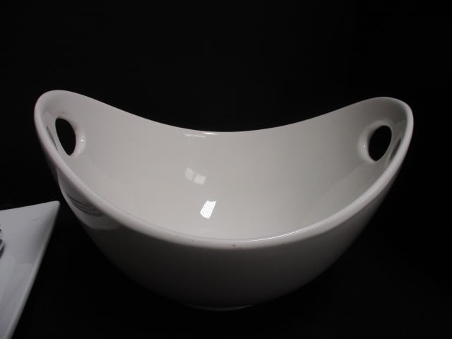 Strawberry Street Handled Bowl & Fitz/Floyd Platter & Dessert Dishes - 2