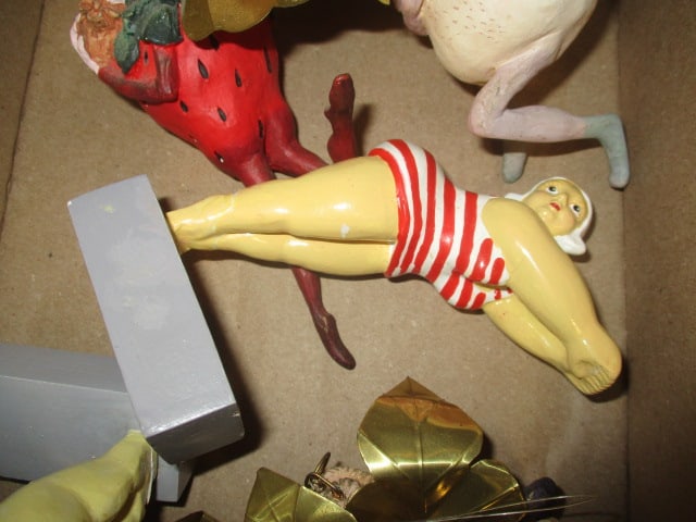 Bathing Beauty Figurines (3) & Tutti Frutti Fairy Ornaments (4) - 3