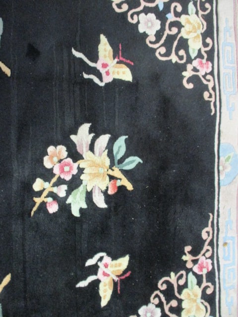 Hand Knotted Wool Chinese Longevity Symbol Central Medallion Area Rug - 6