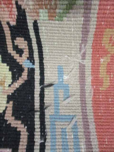 Hand Knotted Wool Chinese Longevity Symbol Central Medallion Area Rug - 9