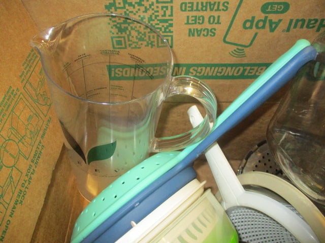 Colanders, Salad Spinner, Storage Jar, etc. - 4