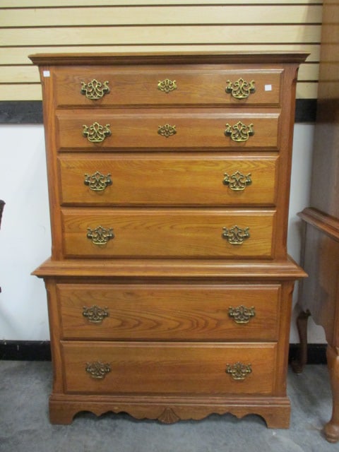 Kincaid Solid Oak 3 Over 2 Chest: 38 x 18 x 54, Local Pickup Only