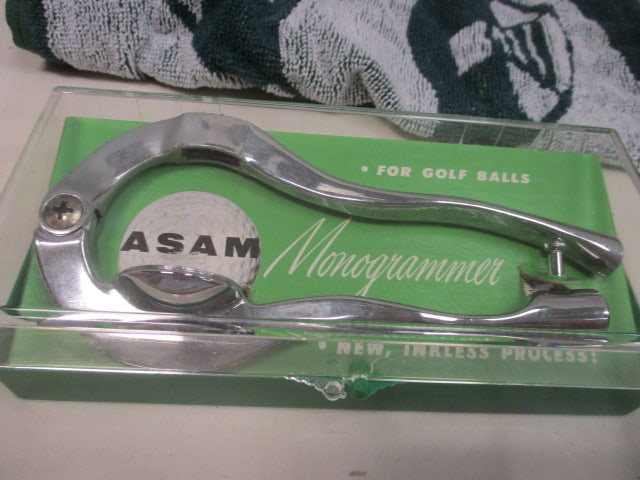 Asam Golf Ball Monogramer & Golf Locker Room Collectible Tin 1987 - 2