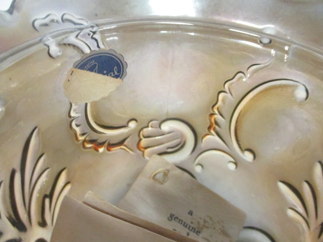 Imperial Glass 'Louis XIV' Carnival Glass Footed Candy Dish - 4