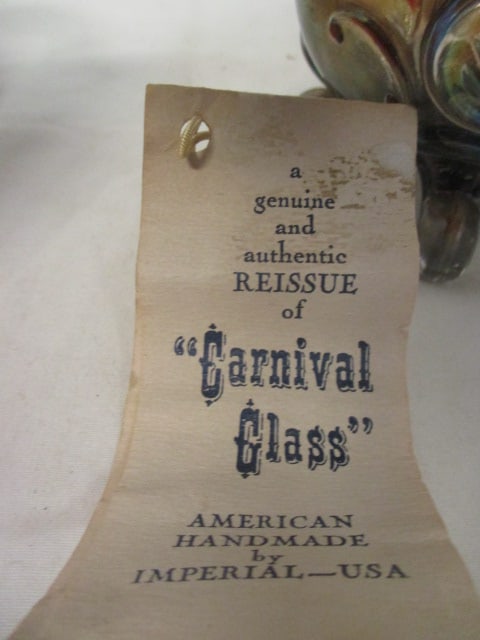 Imperial Glass 'Louis XIV' Carnival Glass Footed Candy Dish - 5