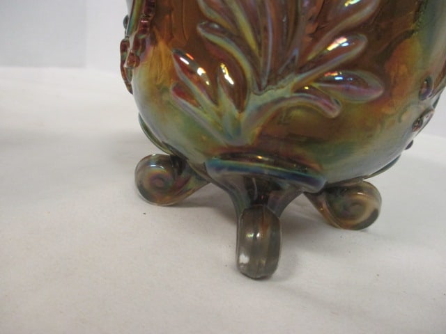 Imperial Glass 'Louis XIV' Carnival Glass Footed Candy Dish - 6