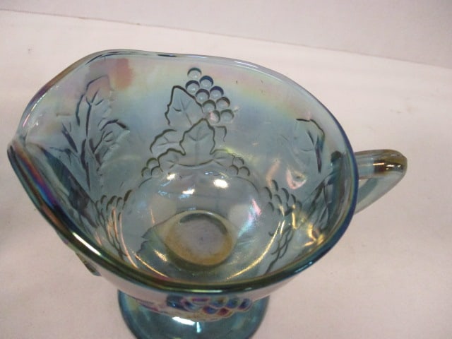 Irridescent Carnival Glass Harvest Grape Creamers (2) - 2