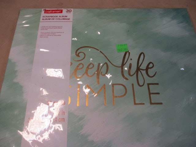 White Picture Frame & Craftsmart 30 Page New Scrapbook Album - 2