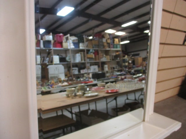 Mirrored Wall Mirror w/Shelf - 3