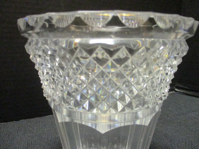 Cut Glass Crystal Vase - 3