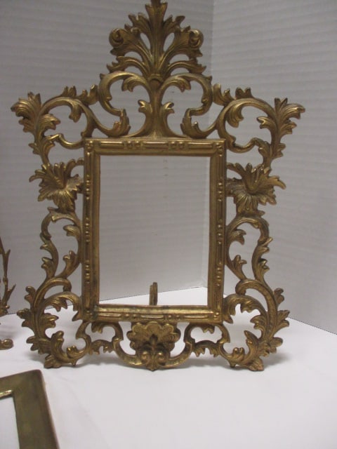 Brass Picture Frames Grouping - 4