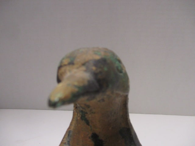 Patinaed Mid Century Cast Iron Penguin Sculptures - 2