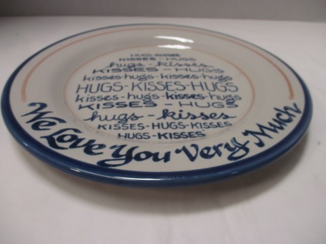 Louisville Stoneware 'Hugs & Kisses' Platter made in Kentucky - 4