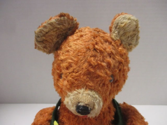 Antique Strawfilled Mohair Teddy Bear w/jointed Limbs - 2