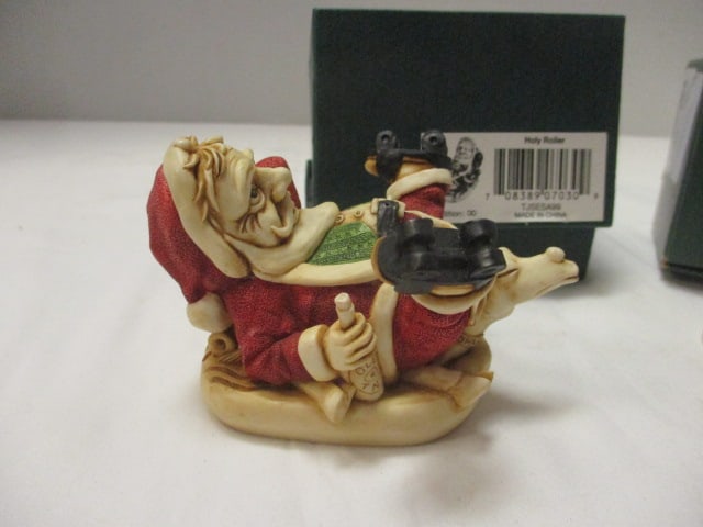 Harmony Kingdom Waddles 2 1/4" Figurine, & Holy Roller Trinket Box - 2
