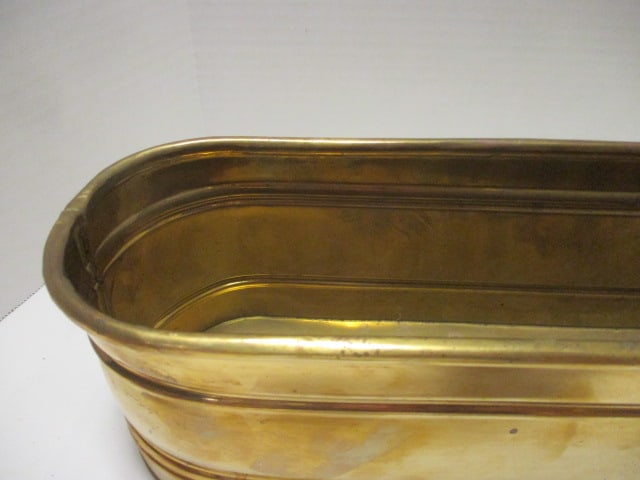 Brass Oblong Planter/Window Box - 2