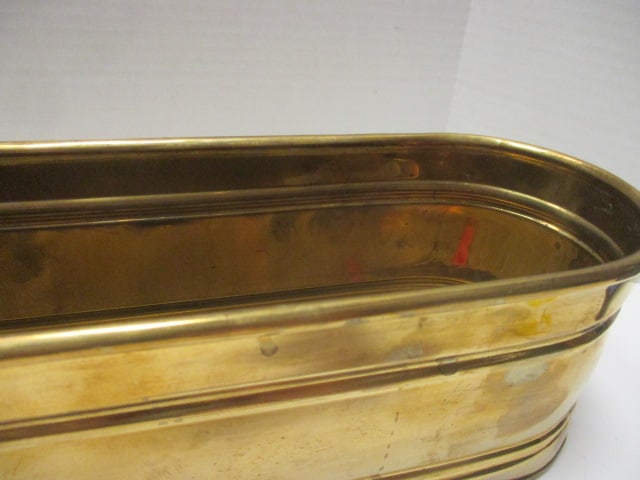 Brass Oblong Planter/Window Box - 3