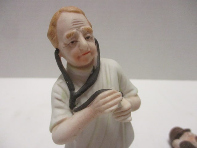 Bradford Exchange Norman Rockwell 1988 Plate, & 2 Doctor Figurines - 7