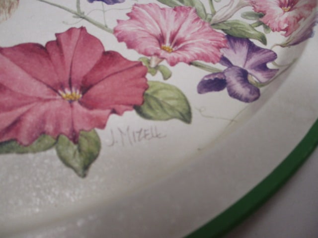 Potpourri Design by Judy Mizell 1994 Rabbit Metal Tray - 4