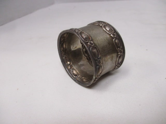 Sterling-2 Spoons, Napkin Ring, & 2 Sterling Rim Coasters - 4