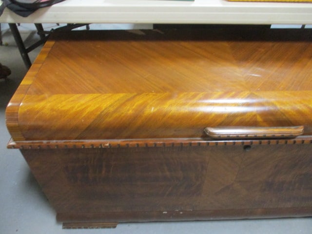 Antique Steamer Trunk W/riveted Metal Hardware & - 2