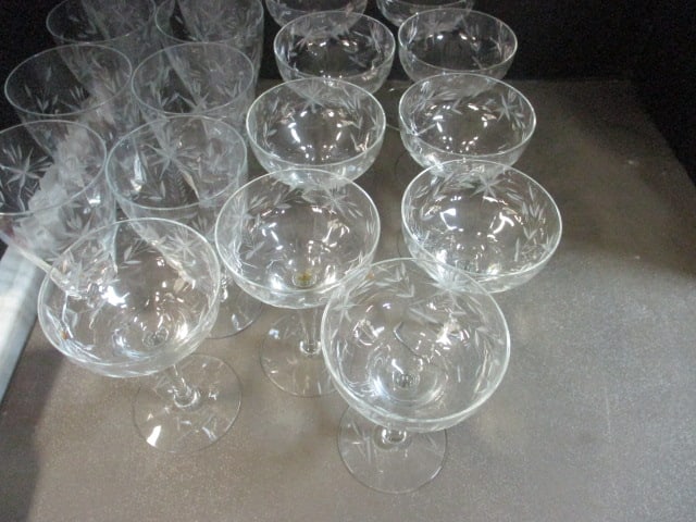 Morgantown Glass Water & Wine Stems (Lot of 18) - 2