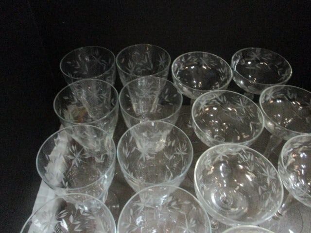 Morgantown Glass Water & Wine Stems (Lot of 18) - 3