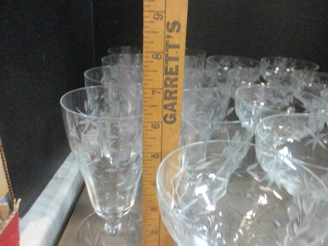 Morgantown Glass Water & Wine Stems (Lot of 18) - 7