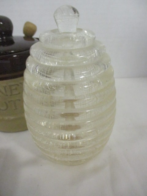 2 Preserve/Jelly Jars, 2 Honey Pots - 7
