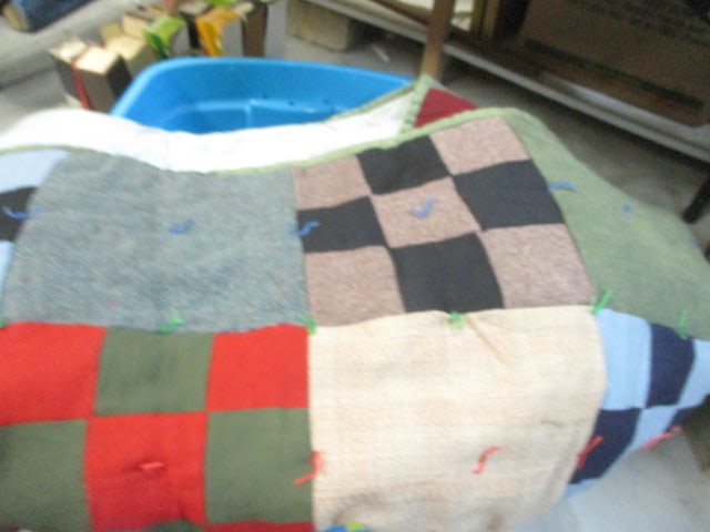 Wool Antique Handstitched Quilt (Patchwork) - 4