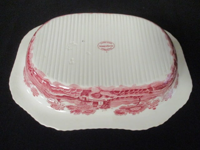 Vintage Spode Copeland Pink Tower Vegetable Bowl - 3