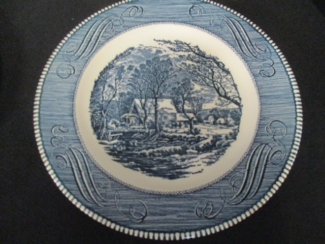 Four Circa 1940-50's Currier & Ives Dinner Plates - 2