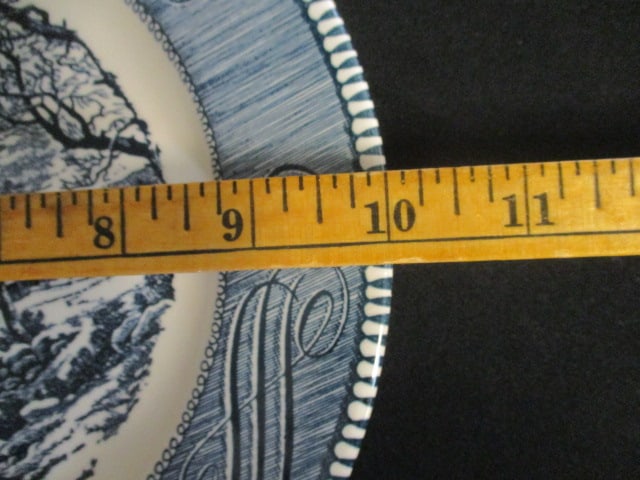 Four Circa 1940-50's Currier & Ives Dinner Plates - 6