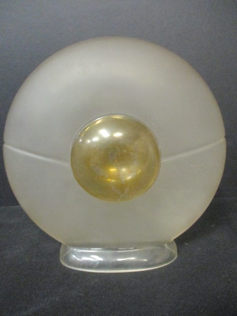 Rare 1980's Paloma Picasso Glass Perfume Store Display: 8"w x 8"h, oversize glass replica of actual perfume bottle for countertop display