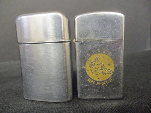 Eight Lighters and Aluminum Cigarette Box - 3