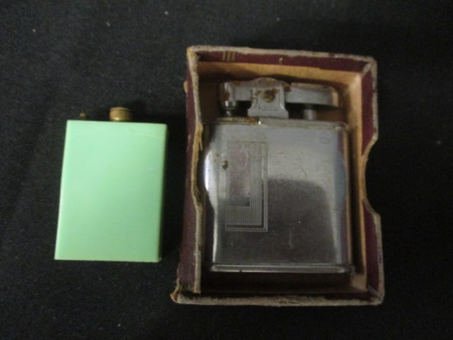 Eight Lighters and Aluminum Cigarette Box - 7