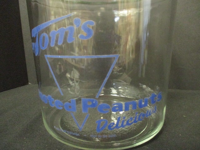 Circa 1940-50's "Tom's" General Store Countertop Jar - 2