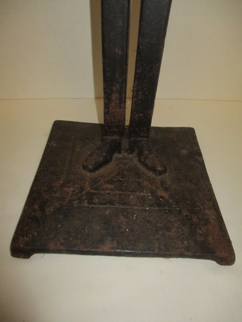 Handpainted Cast Iron Black Americana Smoker's Stand - 2