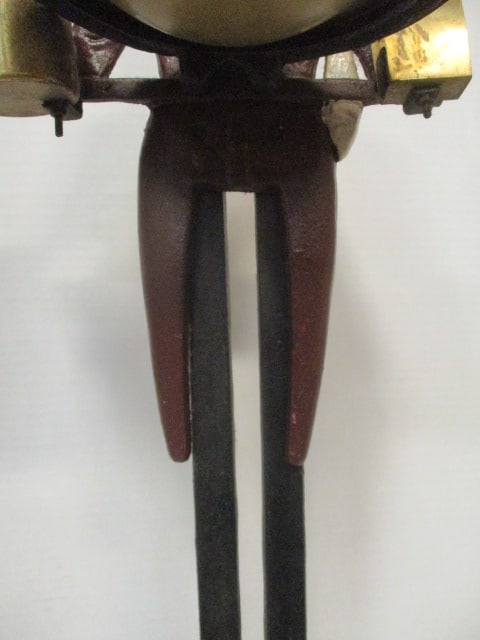 Handpainted Cast Iron Black Americana Smoker's Stand - 3