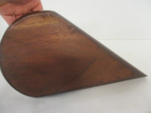 Midcentury Silvio Carved Teardrop Wood Box - 4