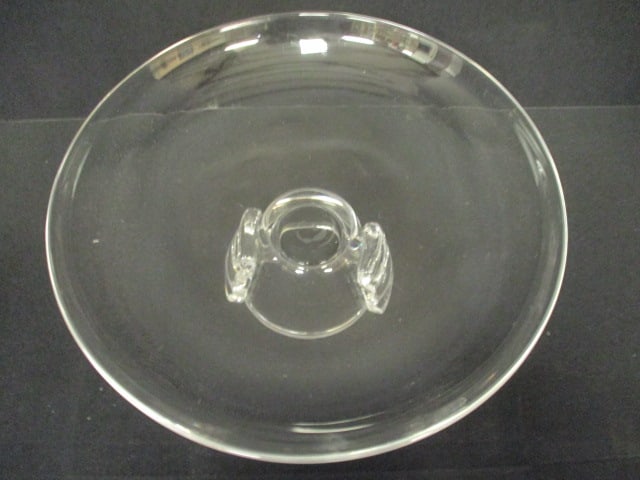 Rare Signed Steuben John Dreves Design Applied Glass Accents Pedestal Centerpiece Bowl - 2