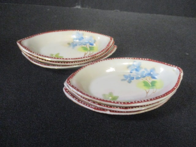 Antique Nippon Porcelain Salts and Celery Dish - 4