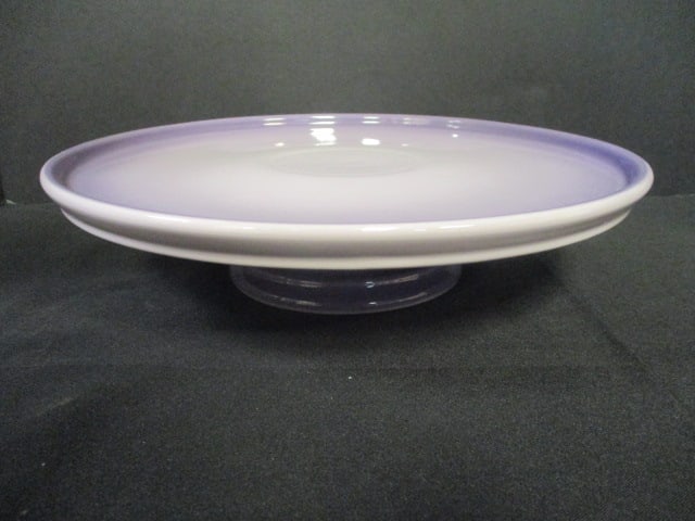 Le Creuset Cassis Cake/Dessert Pedestal Stand: 11 5/8"dia x 2 3/4", had color to find