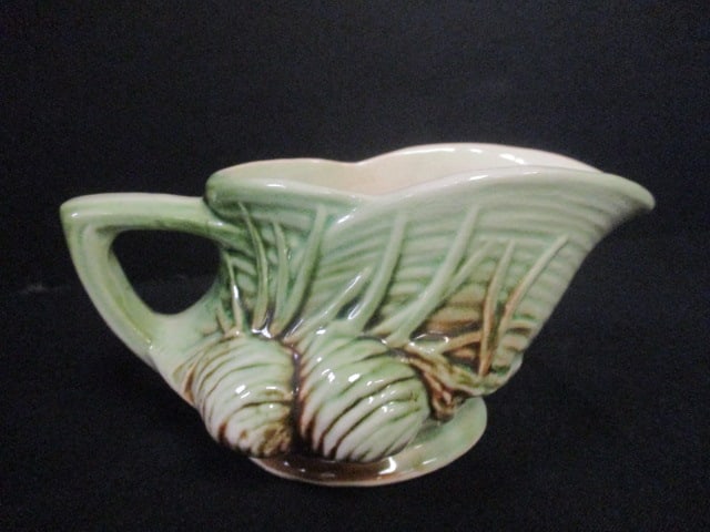 Midcentury McCoy Pinecone Design Creamer and Open Sugar Bowl - 4