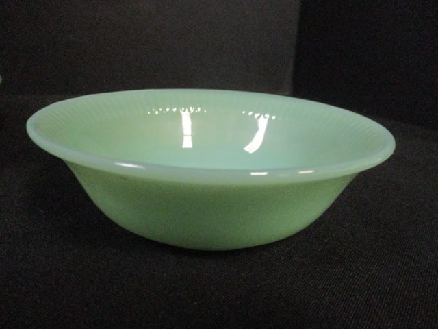 Six Vintage Fire King Jane Ray Jadeite Fruit Bowls - 2