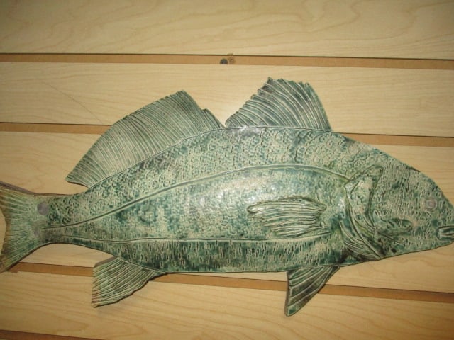 Two Signed Nelson Studio Pottery Fish Wall Plaques - 3