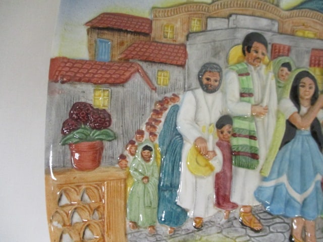 Unusual Royal Doulton Beswick "Christmas in Mexico" Wall Plaque - 3