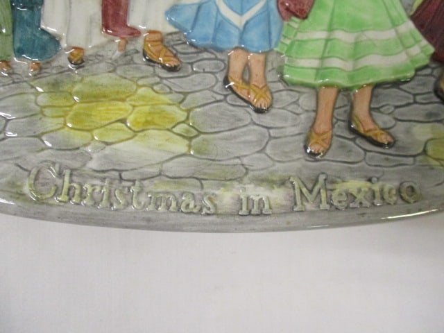 Unusual Royal Doulton Beswick "Christmas in Mexico" Wall Plaque - 4