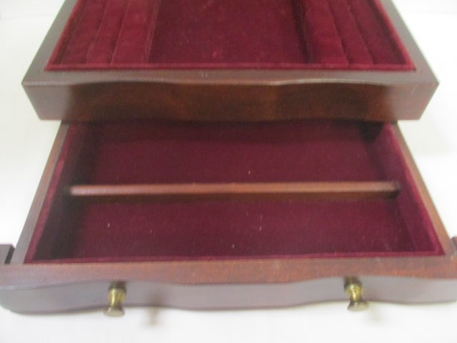 Reed & Barton Mahogany Jewelry Box with Drawer - 4